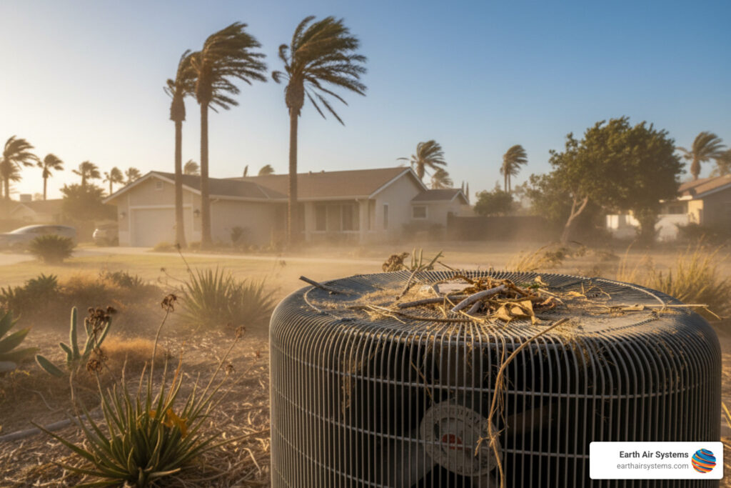 Blowin’ in the Wind: Why Hot Dry Gusts Are Your AC’s Worst Enemy