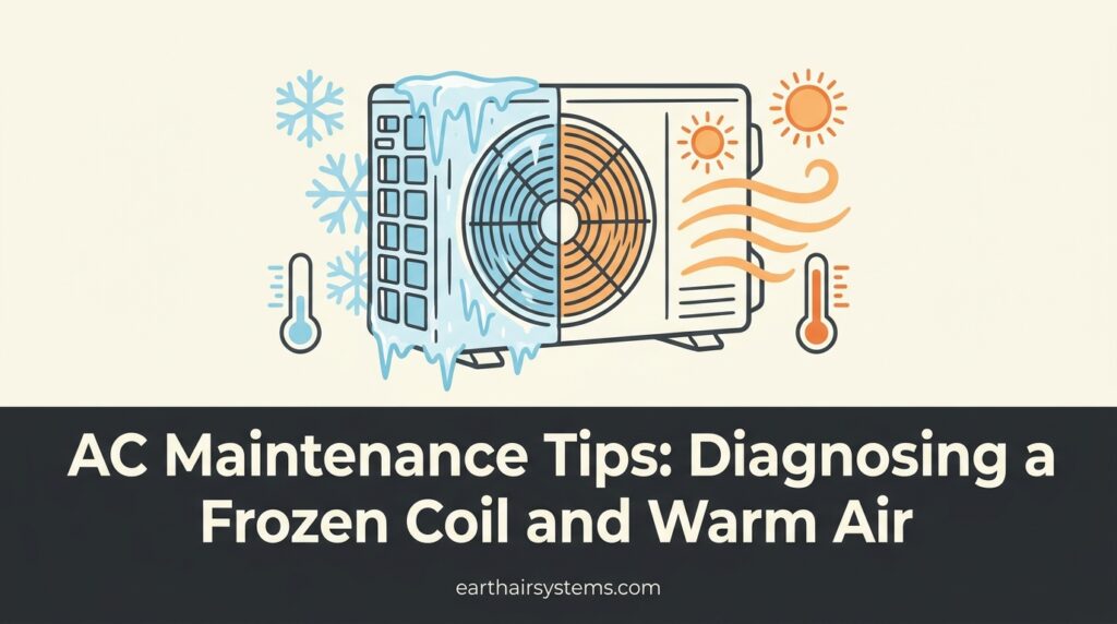 AC Maintenance Tips: Diagnosing a Frozen Coil and Warm Air