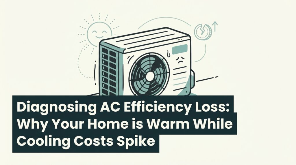 Diagnosing AC Efficiency Loss: Why Your Home is Warm While Cooling Costs Spike