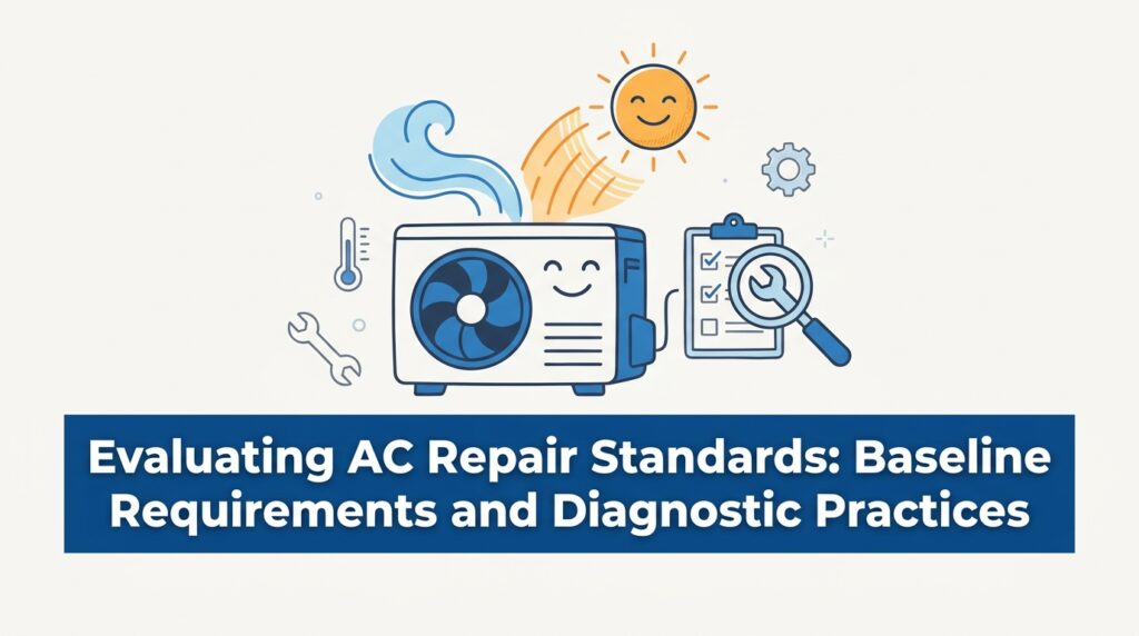 Evaluating AC Repair Standards: Baseline Requirements and Diagnostic Practices