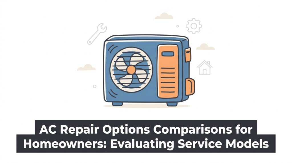 AC Repair Options Comparisons for Homeowners: Evaluating Service Models